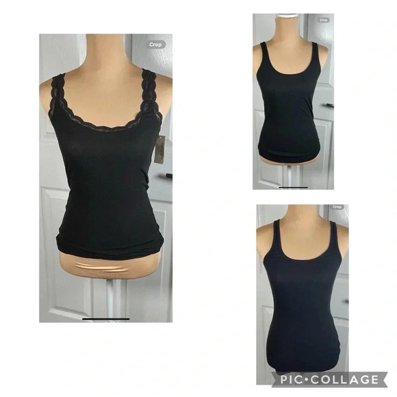 Bundle Of 3 Black Tank Tops American Eagle/Hollister XS/S - Picture 1 of 13